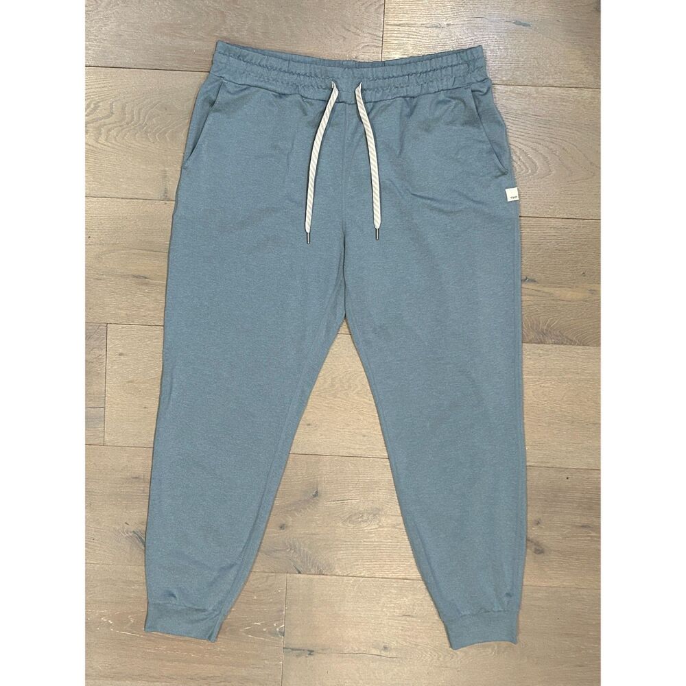Vuori Women’s Performance Joggers – Blue/Gray, Size M, Excellent Condition
